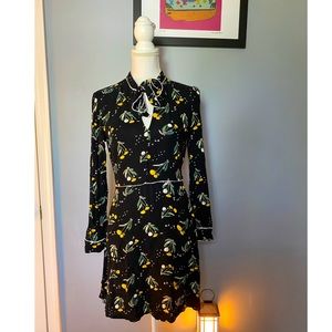 DAVID H&M Womens Lemon Spring Dress, Size 8 US.